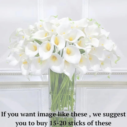 SATYAM KRAFT 10 Pcs Artificial Tulip Flowers Bunches for Vase, Home Decoration Items, Table Top, Bedroom, Office, Living Room Corner, Wedding, Party Decorative Gift Set  