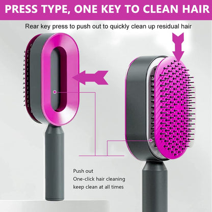 Self-Cleaning Hair Brush