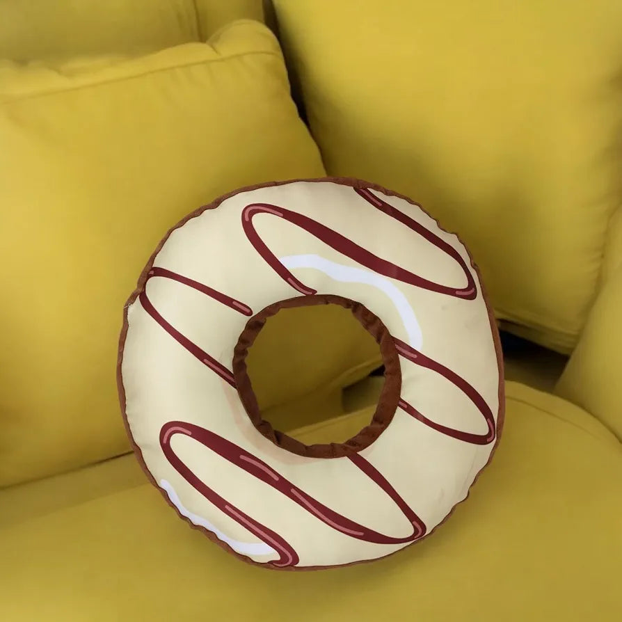 Yey Donut Shaped Cushion, Throw Pillow, Sofa Pillow for Home Decor | Gift for Him, Her, Husband, Wife, Girlfriend, Boyfriend, Couple  