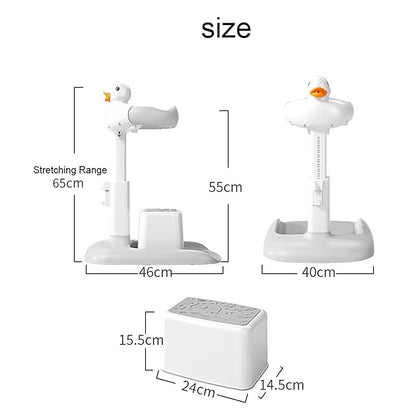 Baby Bath Tub with Stand, Baby Hug Bath Tower for Standing Up Themselves, 0-48 Months Adjustable Size Toddler Shower Stand Support, Durable Baby Bath Aid, Free Mother Hands