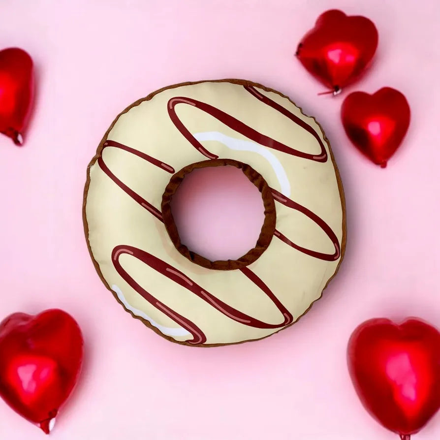 Yey Donut Shaped Cushion, Throw Pillow, Sofa Pillow for Home Decor | Gift for Him, Her, Husband, Wife, Girlfriend, Boyfriend, Couple  