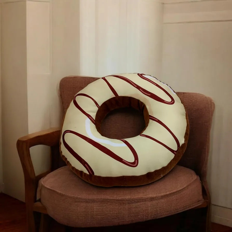 Yey Donut Shaped Cushion, Throw Pillow, Sofa Pillow for Home Decor | Gift for Him, Her, Husband, Wife, Girlfriend, Boyfriend, Couple  