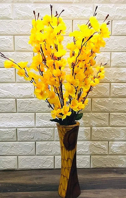 Coolkart Beautiful Orchid Cherry Peach Blossom Flower Bunch for Vase for Home Decor, Office Decor, Hotel  - Set of 2, 14 Sticks