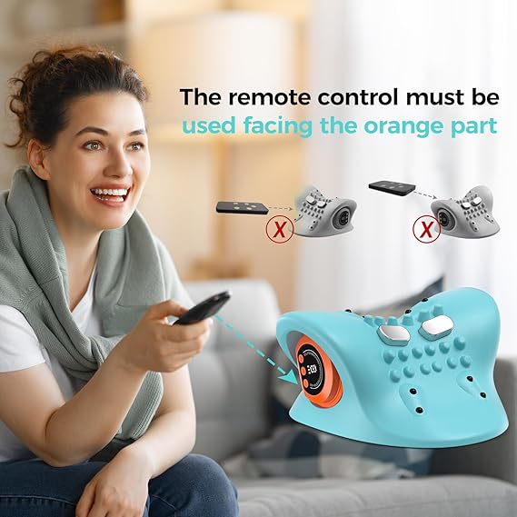 Neck Massager 2025–3-in-1 Portable Massager with Heat & Ergonomic Stretch–Adjustable Intensity for Neck & Shoulder Relaxation at Home, Office, Travel