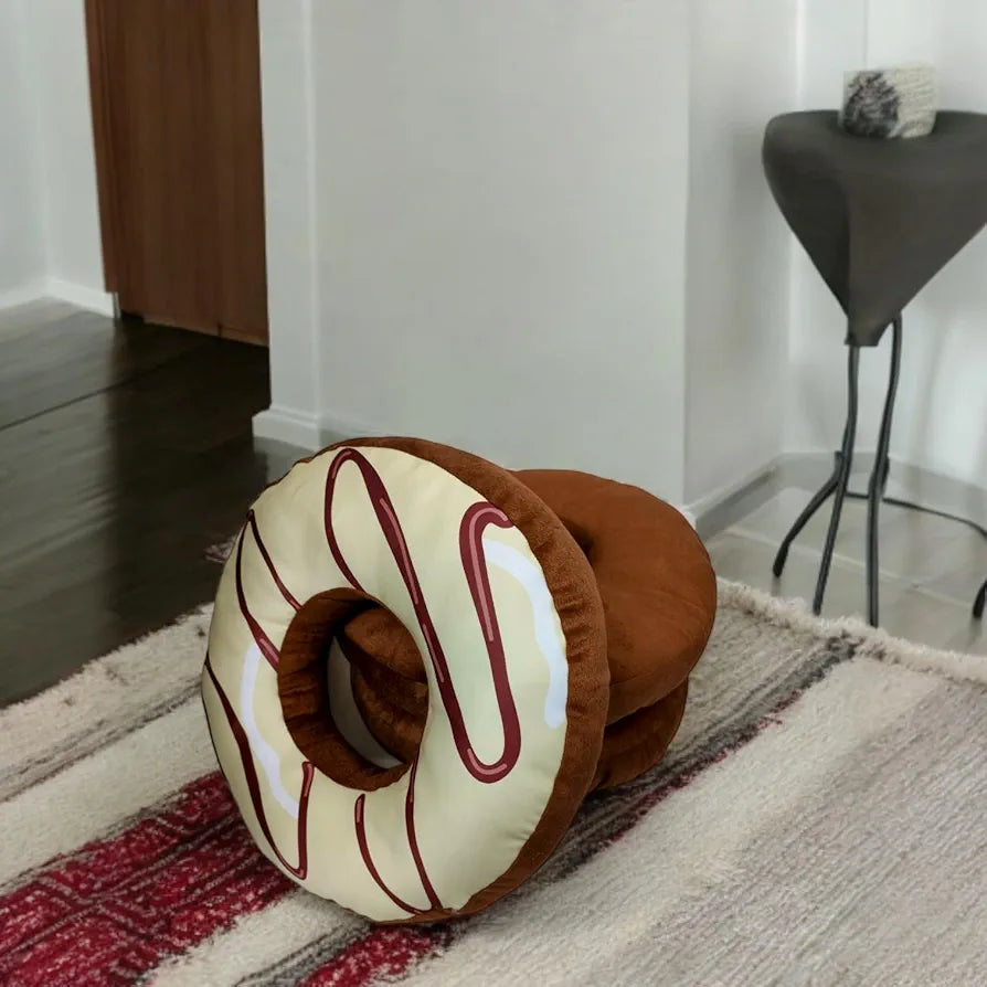 Yey Donut Shaped Cushion, Throw Pillow, Sofa Pillow for Home Decor | Gift for Him, Her, Husband, Wife, Girlfriend, Boyfriend, Couple  