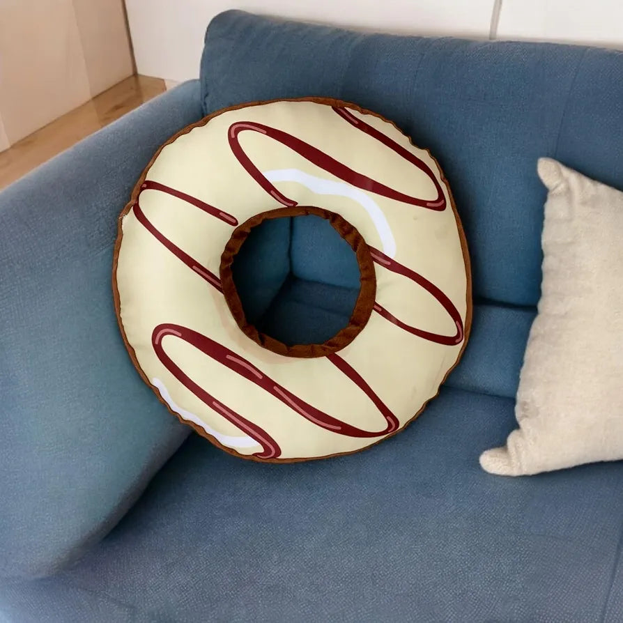 Yey Donut Shaped Cushion, Throw Pillow, Sofa Pillow for Home Decor | Gift for Him, Her, Husband, Wife, Girlfriend, Boyfriend, Couple  