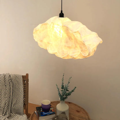 FIG Living Cloud Pendant Lamp for Living Room, Bedroom, Dining & Study | 57 x 17 x 22 cm | Specially Handcrafted Synthetic Material | Dreamy Ambient Lighting | Modern Ceiling Chandelier 