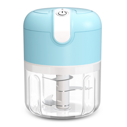 Rechargeable Mini Electric Chopper - Stainless Steel Blades, Easy One Touch Operation, 250 ML